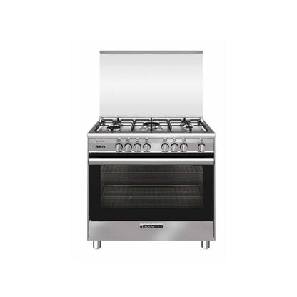 Glem Gas 90x60 Cooker, Multifunction, Gas oven heavy duty with fan, Full Safety