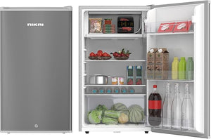 Nikai Single Door Refrigerator , 130Liter, Sliver