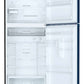 Toshiba Top Mount Refrigerator- Mirror , 820 liters , black colour