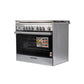 Glem Gas 90x60 Cooker, Multifunction, Gas oven heavy duty with fan, Full Safety